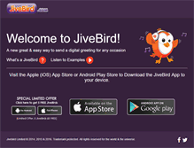 Tablet Screenshot of jivebird.com